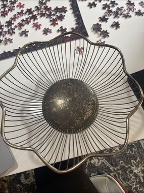 Vintage Raimond Silverplate Basket: made in Italy